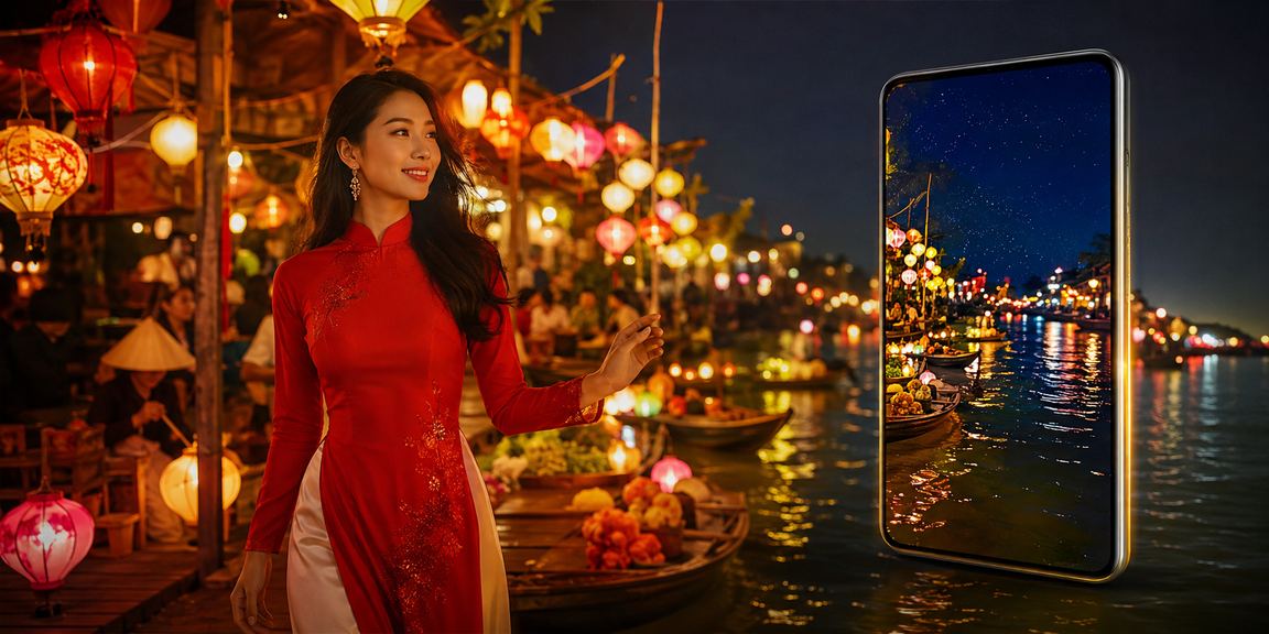 Người dùng tại Hội An xem thông tin cá cược thể thao trên ứng dụng di động