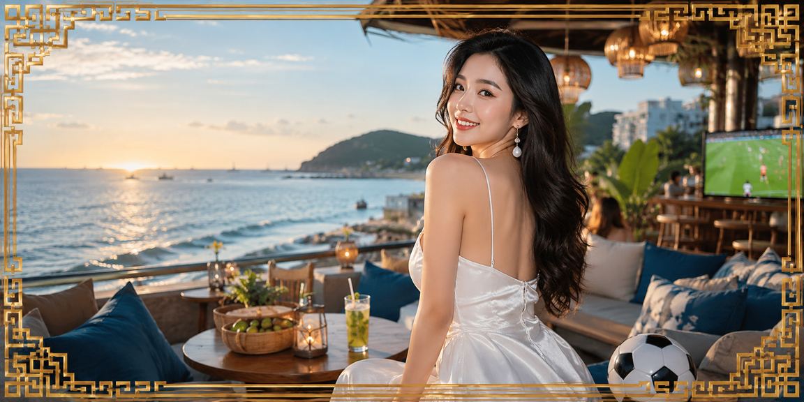 Người hâm mộ bóng đá tại Vũng Tàu theo dõi kèo cá cược thể thao trên điện thoại bên ly cà phê