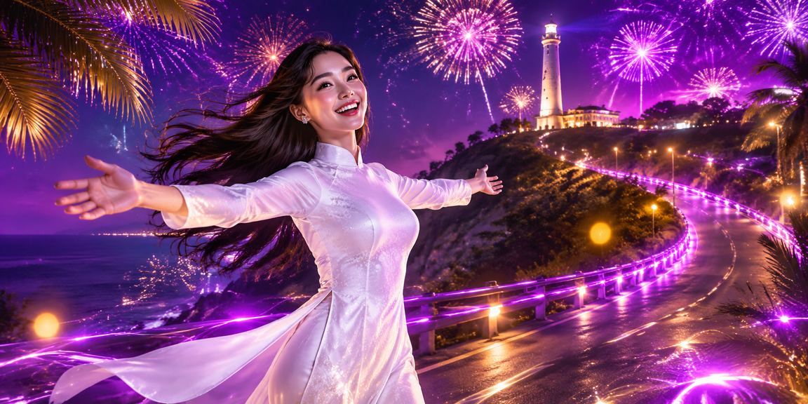 Thiếu nữ áo dài VIP tại bãi biển Vũng Tàu với phần thưởng hấp dẫn
